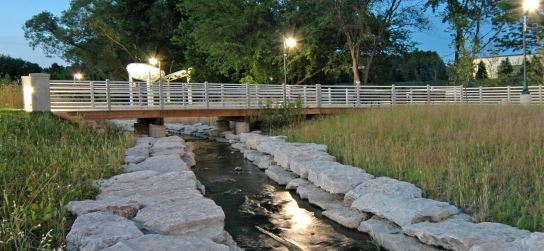 Liberty Park - View of Trail Bridge