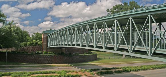 Portage Creek Bicentennial Park Architectural Bridge