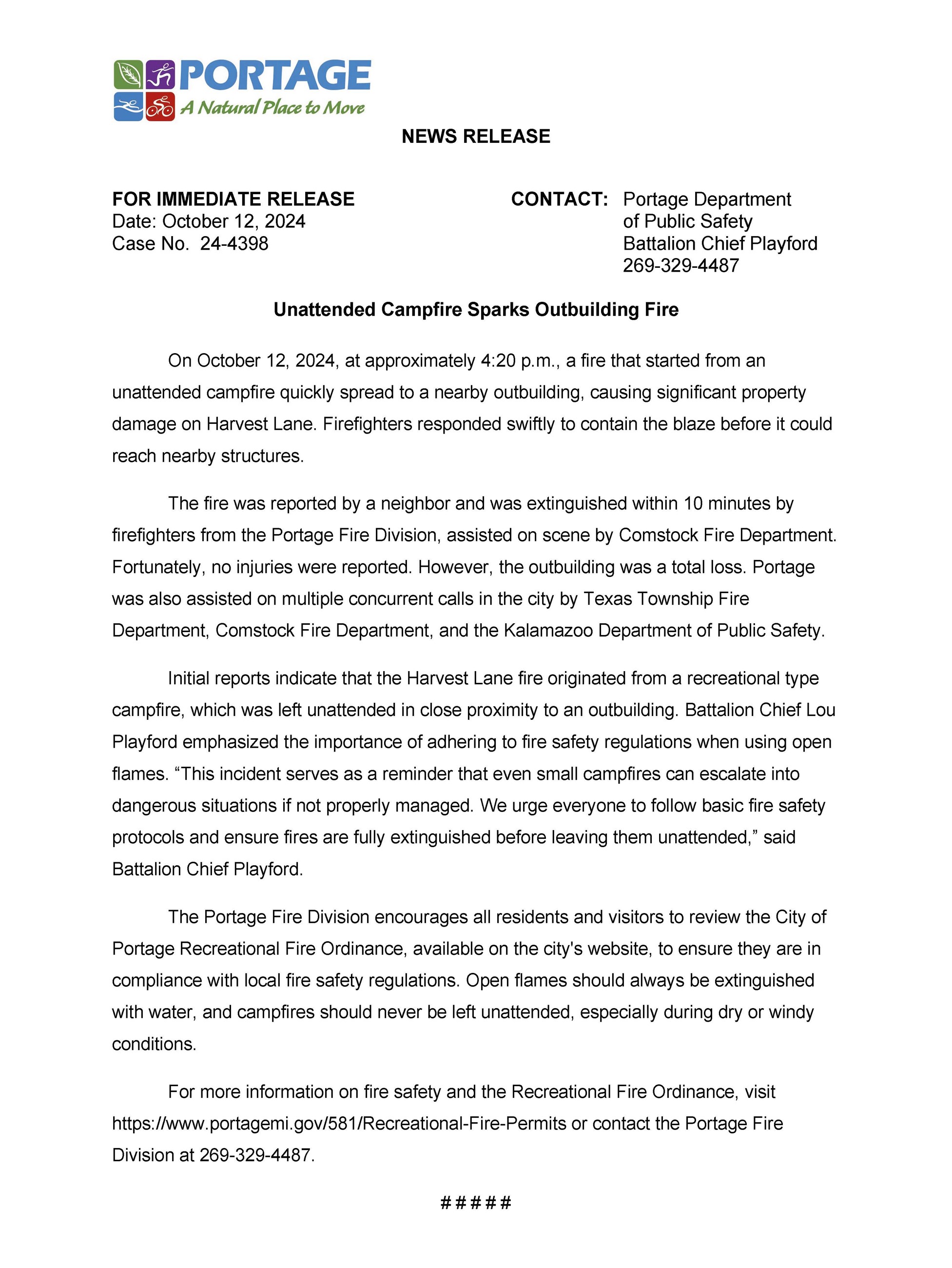 24-4298 Fire on Harvest Ln