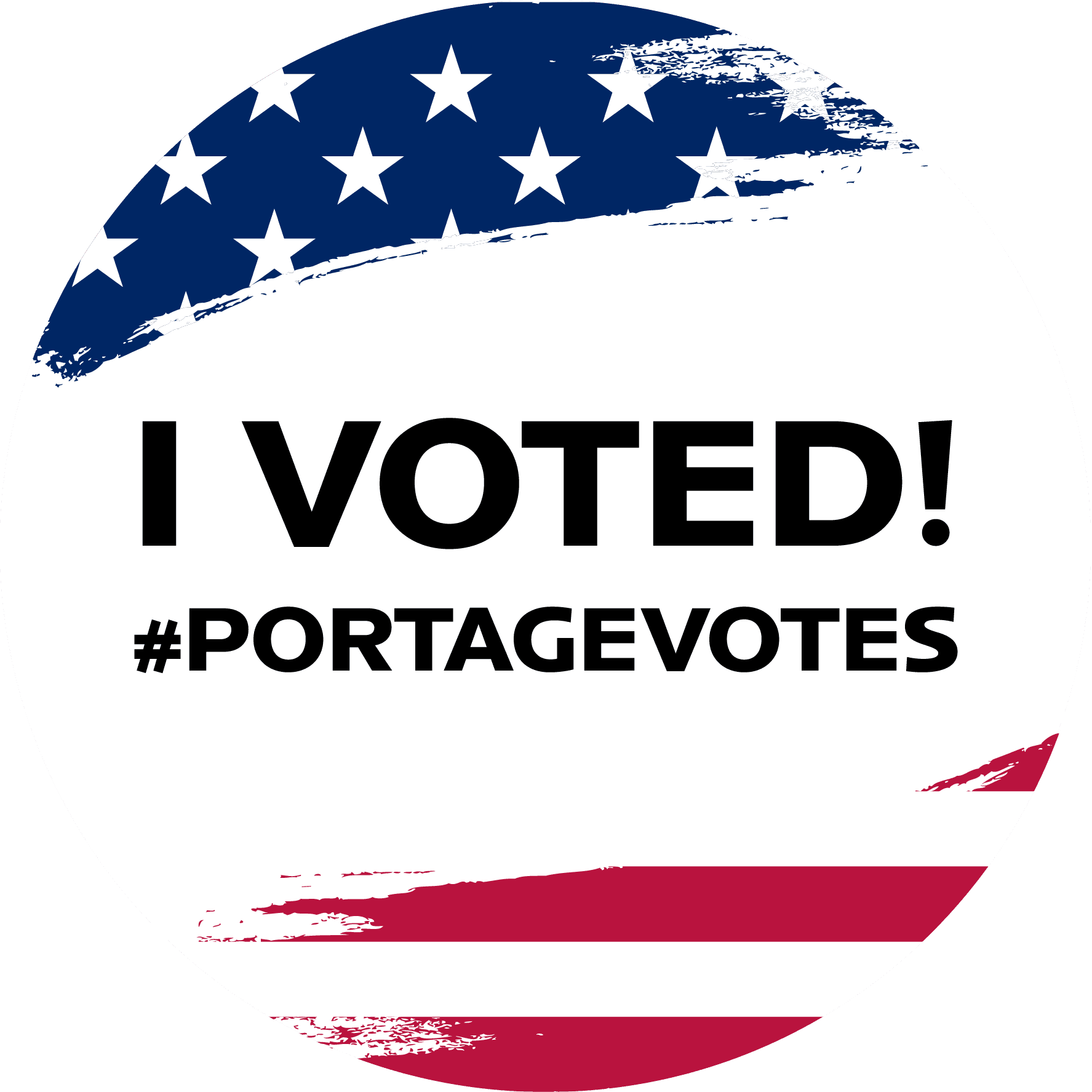 I Voted Sticker (English)